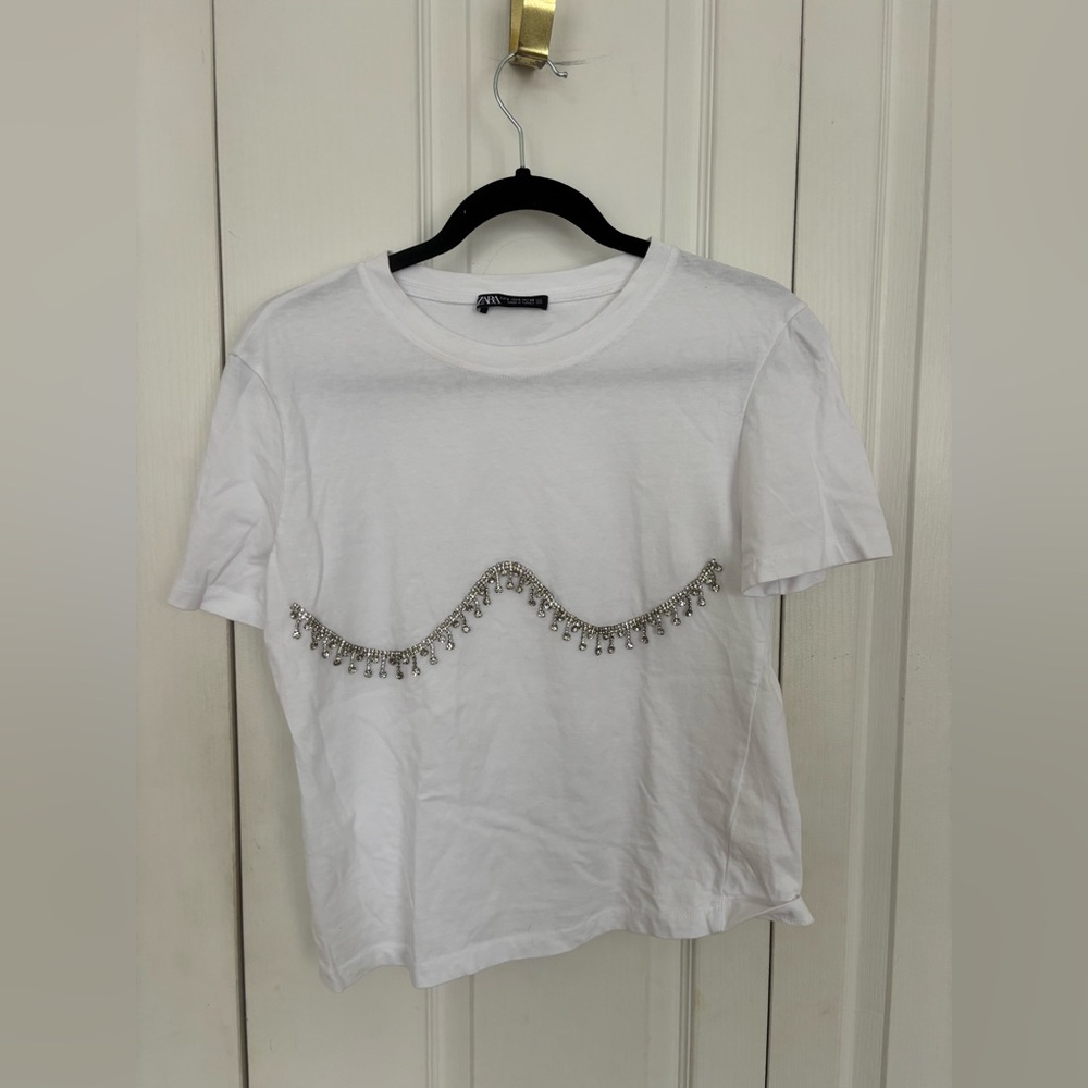Zara White T-Shirt